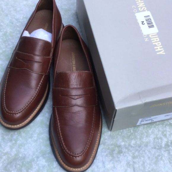 Johnston & Murphy Collection Vaughn Penny Loafer Mahogany New SZ 9 main image 10